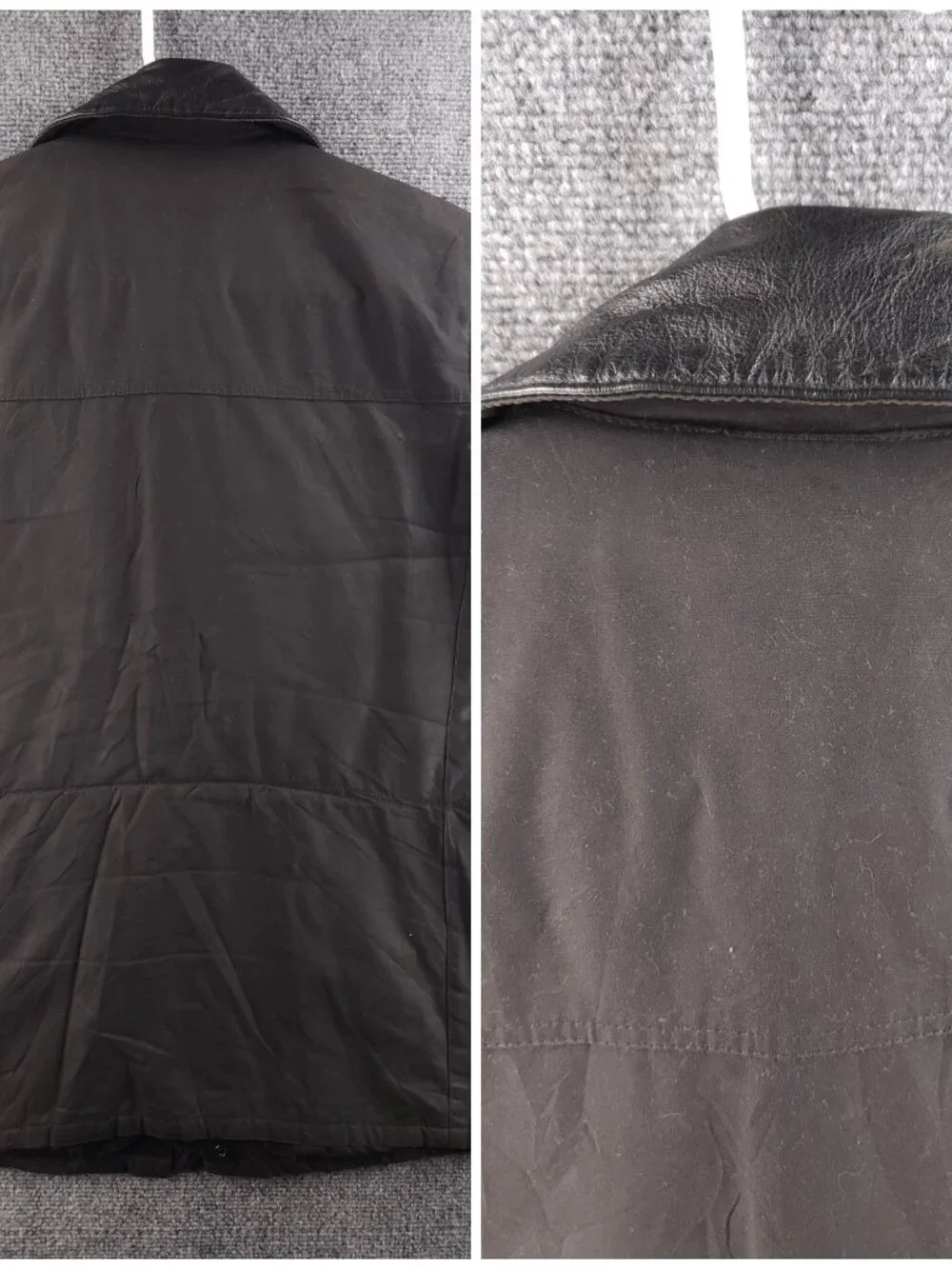 Barbour SURTEES International Medium Gray Insulated Winter Wax Jacket Men Biker